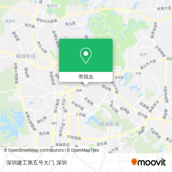 深圳建工第五号大门地图