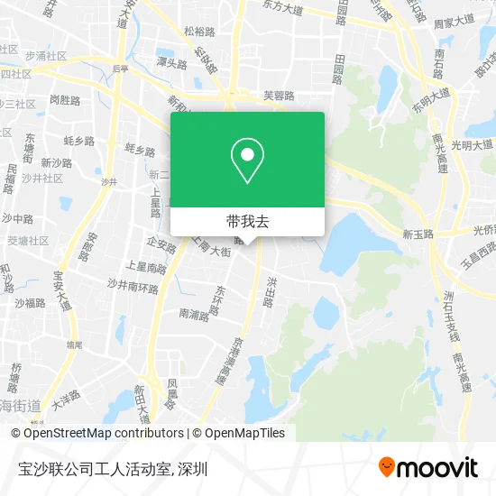 宝沙联公司工人活动室地图