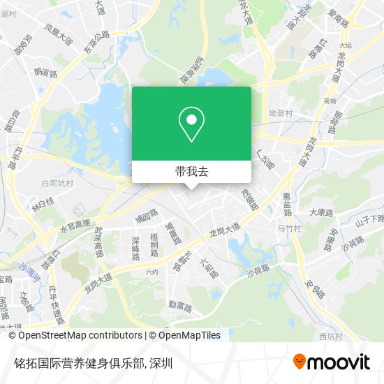 铭拓国际营养健身俱乐部地图