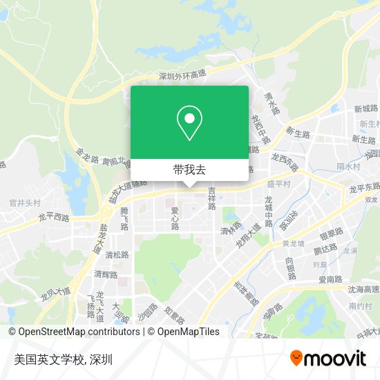 美国英文学校地图