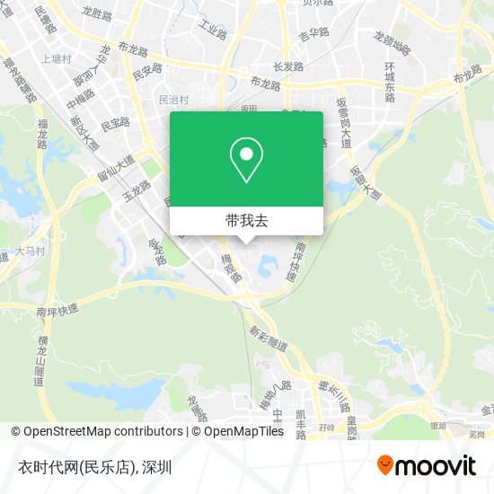 衣时代网(民乐店)地图