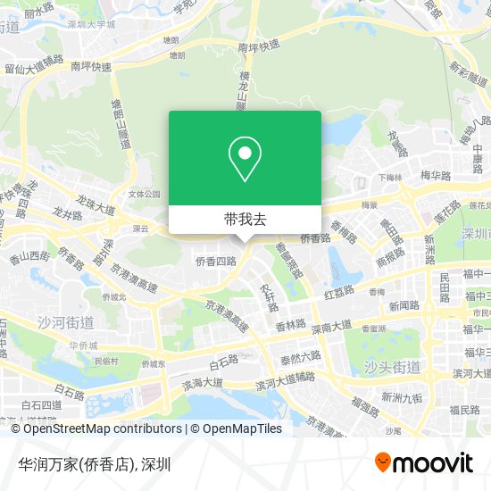 华润万家(侨香店)地图
