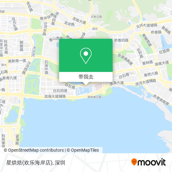 星烘焙(欢乐海岸店)地图