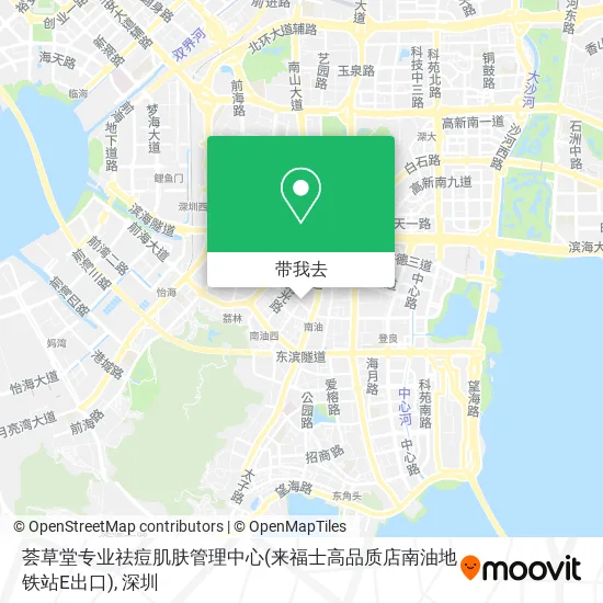 荟草堂专业祛痘肌肤管理中心(来福士高品质店南油地铁站E出口)地图