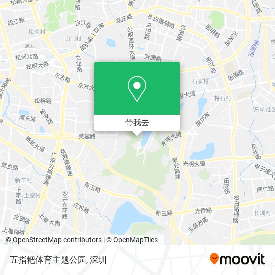 五指耙体育主题公园地图