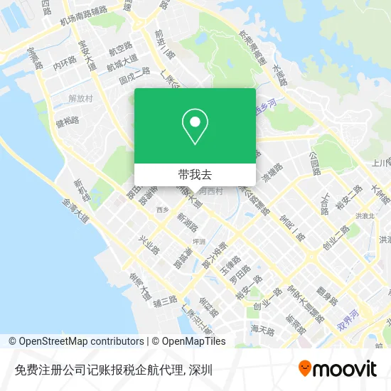 免费注册公司记账报税企航代理地图