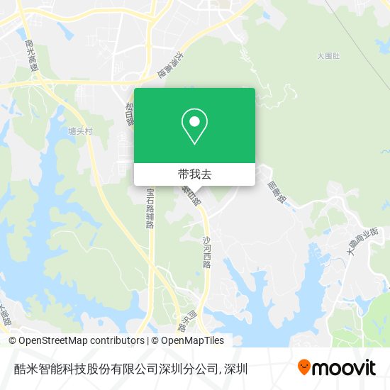 酷米智能科技股份有限公司深圳分公司地图