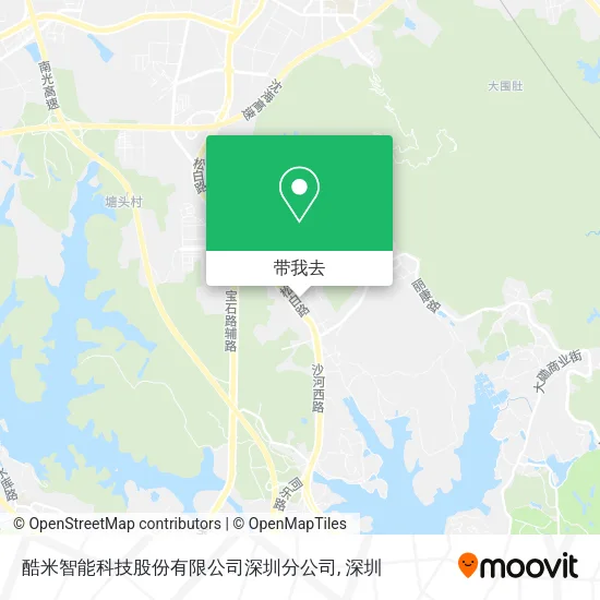 酷米智能科技股份有限公司深圳分公司地图