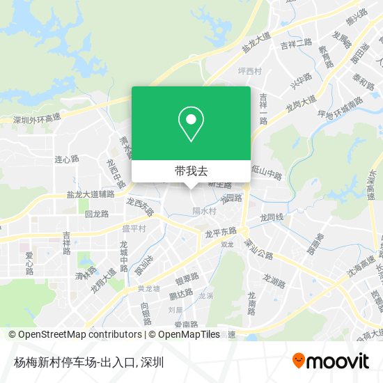 杨梅新村停车场-出入口地图