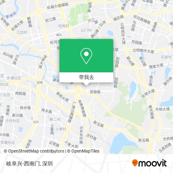 岐阜兴-西南门地图