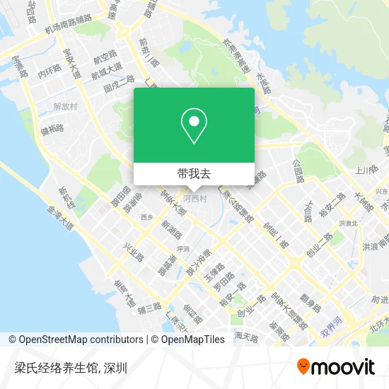 梁氏经络养生馆地图