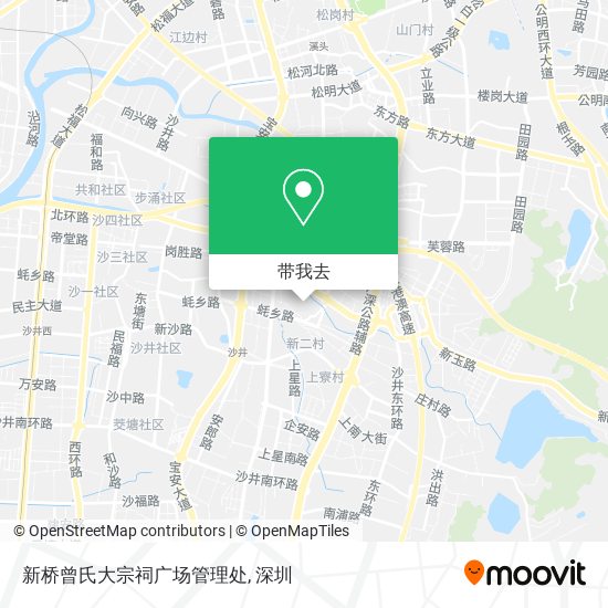 新桥曾氏大宗祠广场管理处地图