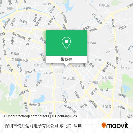 深圳市锐启达能电子有限公司-东北门地图