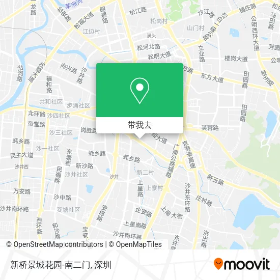 新桥景城花园-南二门地图