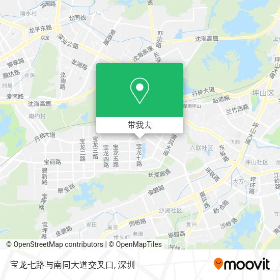 宝龙七路与南同大道交叉口地图