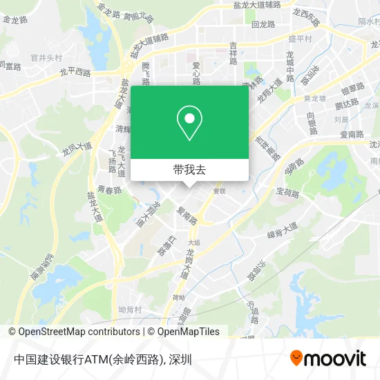 中国建设银行ATM(余岭西路)地图