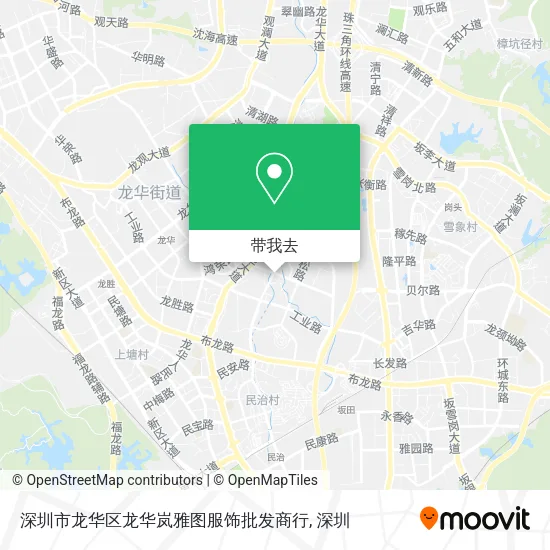 深圳市龙华区龙华岚雅图服饰批发商行地图
