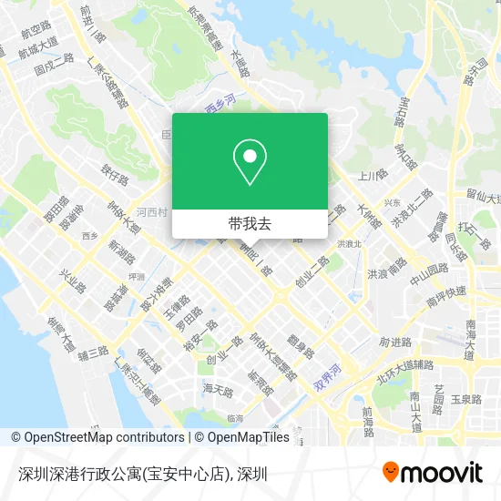 深圳深港行政公寓(宝安中心店)地图