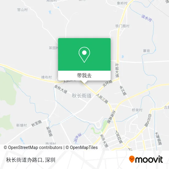 秋长街道办路口地图
