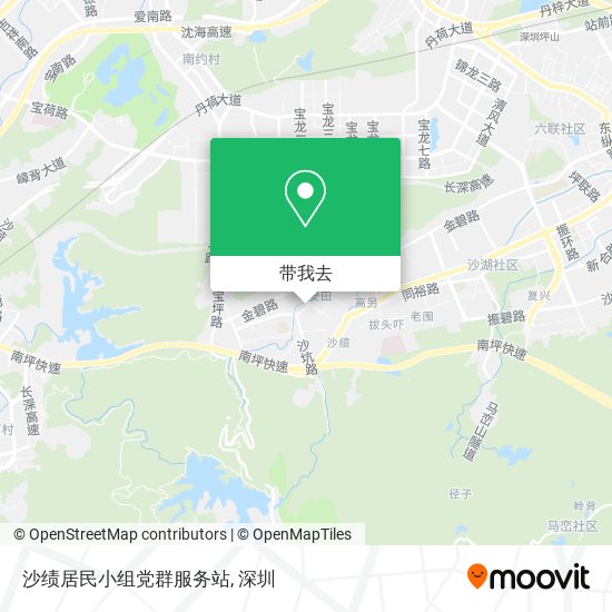 沙绩居民小组党群服务站地图