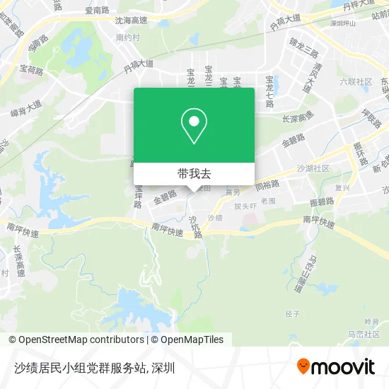 沙绩居民小组党群服务站地图
