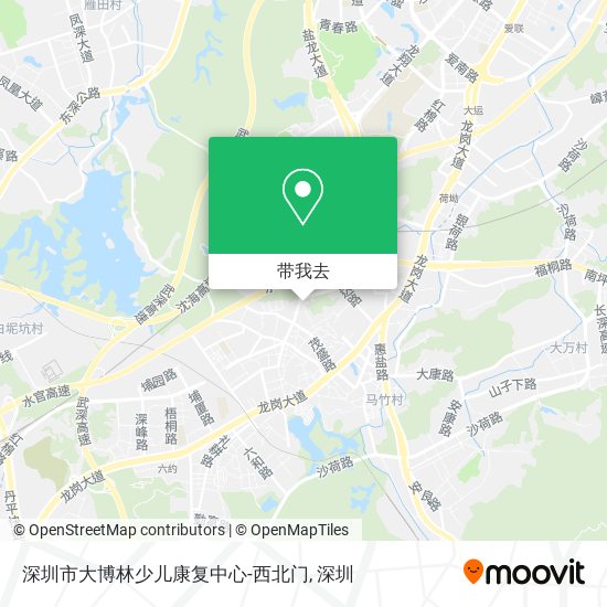 深圳市大博林少儿康复中心-西北门地图