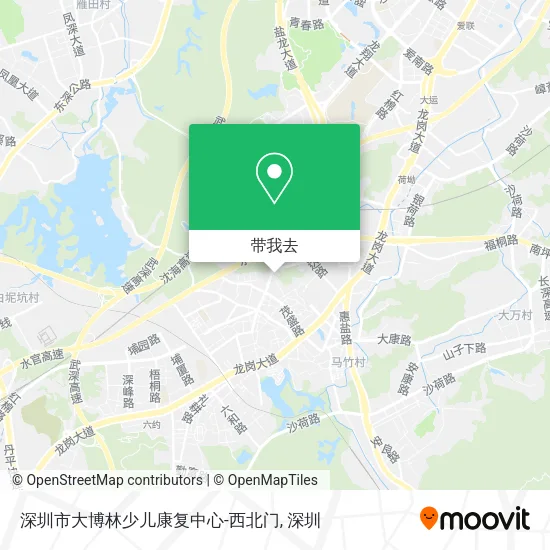 深圳市大博林少儿康复中心-西北门地图