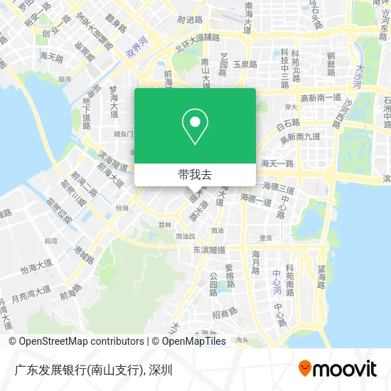 广东发展银行(南山支行)地图