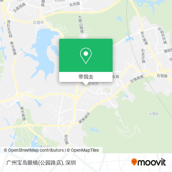 广州宝岛眼镜(公园路店)地图