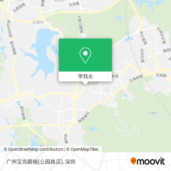 广州宝岛眼镜(公园路店)地图