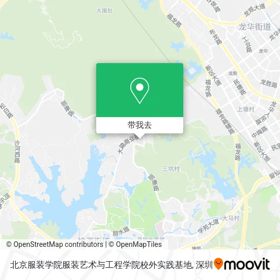 北京服装学院服装艺术与工程学院校外实践基地地图
