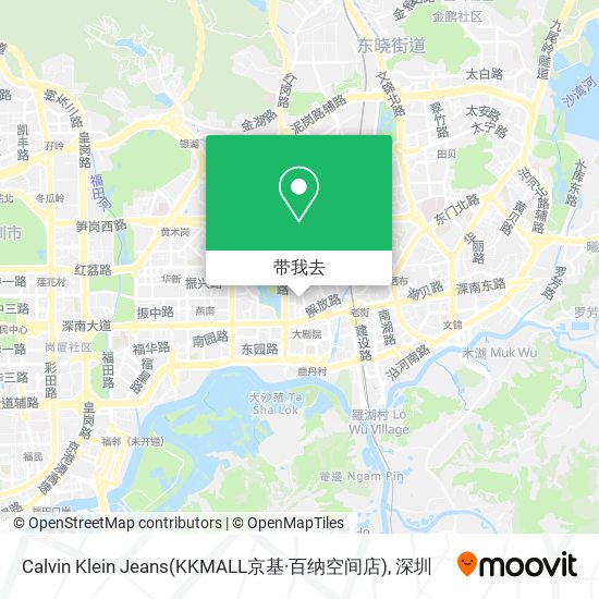 Calvin Klein Jeans(KKMALL京基·百纳空间店)地图
