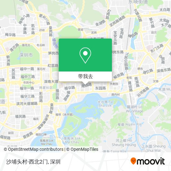 沙埔头村-西北2门地图