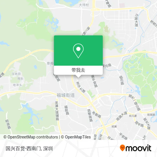 国兴百货-西南门地图