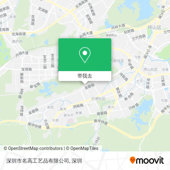 深圳市名高工艺品有限公司地图