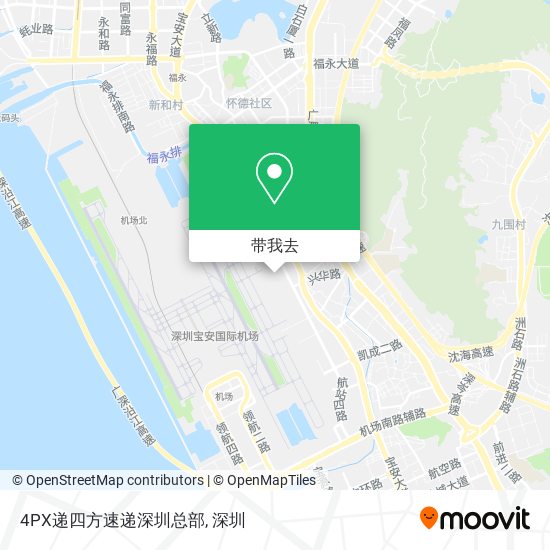 4PX递四方速递深圳总部地图