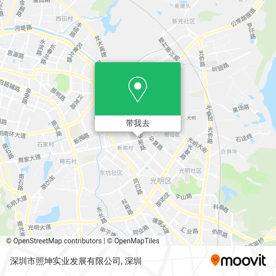 深圳市照坤实业发展有限公司地图