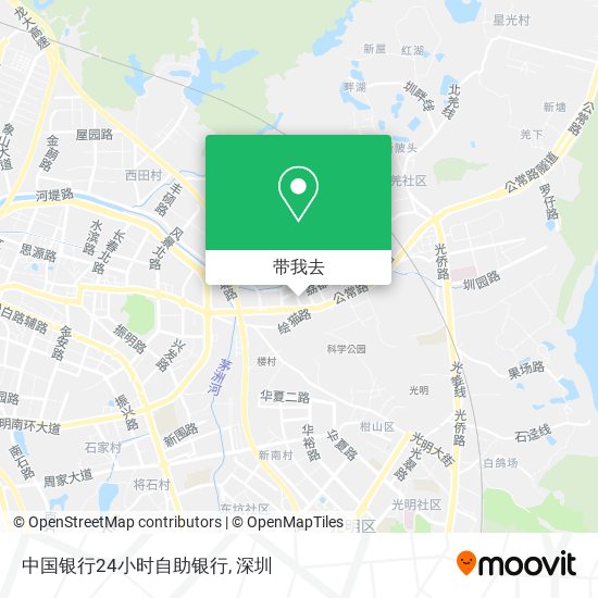 中国银行24小时自助银行地图