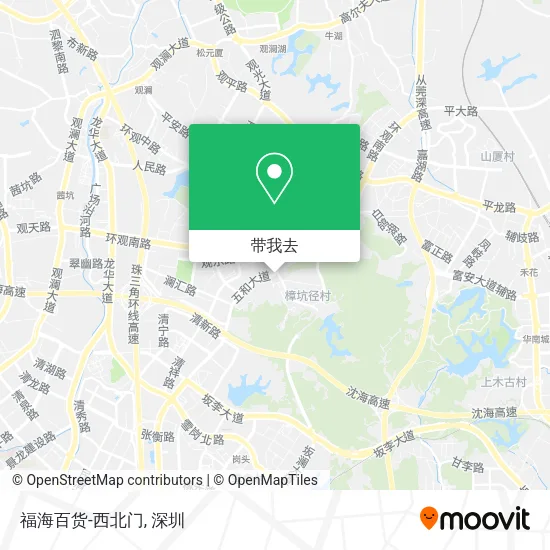 福海百货-西北门地图