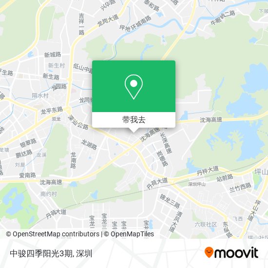 中骏四季阳光3期地图