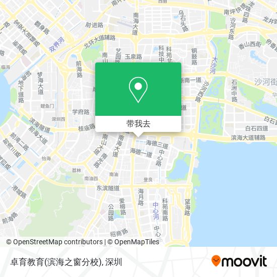 卓育教育(滨海之窗分校)地图