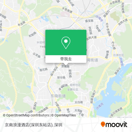 京南浪漫酒店(深圳东站店)地图