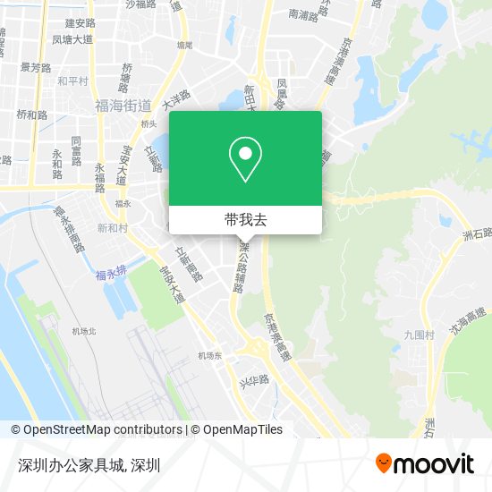 深圳办公家具城地图