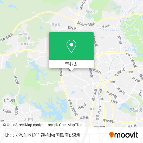 比比卡汽车养护连锁机构(国民店)地图