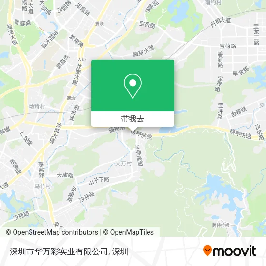 深圳市华万彩实业有限公司地图