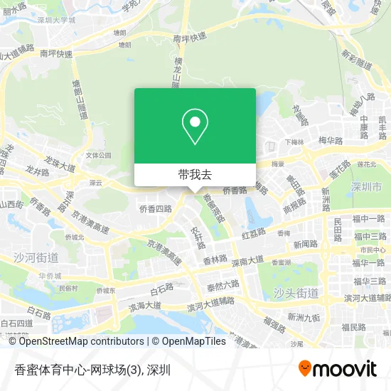 香蜜体育中心-网球场(3)地图