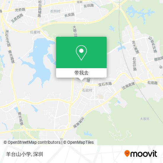 羊台山小学地图