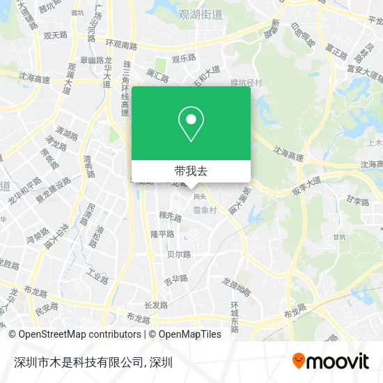 深圳市木是科技有限公司地图