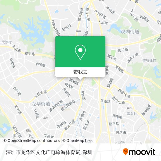 深圳市龙华区文化广电旅游体育局地图