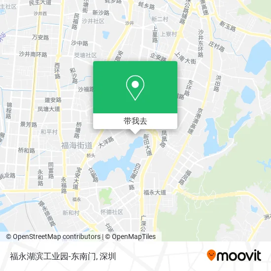 福永湖滨工业园-东南门地图